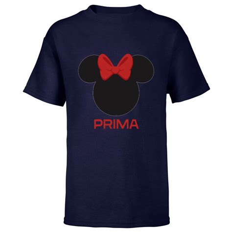 Disney Minnie Mouse Red Bow Icon Prima Familia Spanish- Short Sleeve T ...