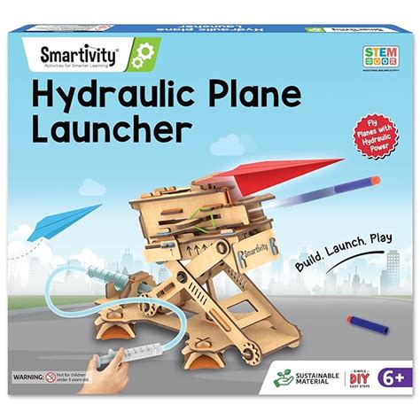 Smartivity 2in1 Hydraulic Aeroplane & Dart Launcher Toy for Kids 6-14 ...