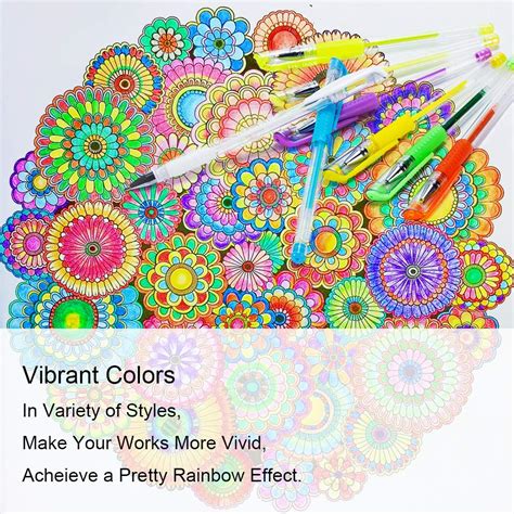Buy Glitter Gel Pens, 100 Color Glitter Pen Set for Making Cards, 30% ...