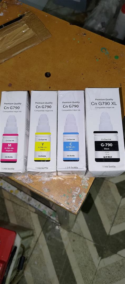 Inkclub Compatible Refill Ink GI790 (Black-135ml) & (Color-70ml Each ...