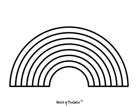 Rainbow Coloring Pages Printable