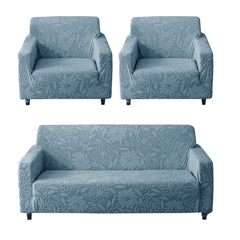 House of Quirk Universal Jacquard Waterproof Camellia 5 Seater 3 + 1 ...