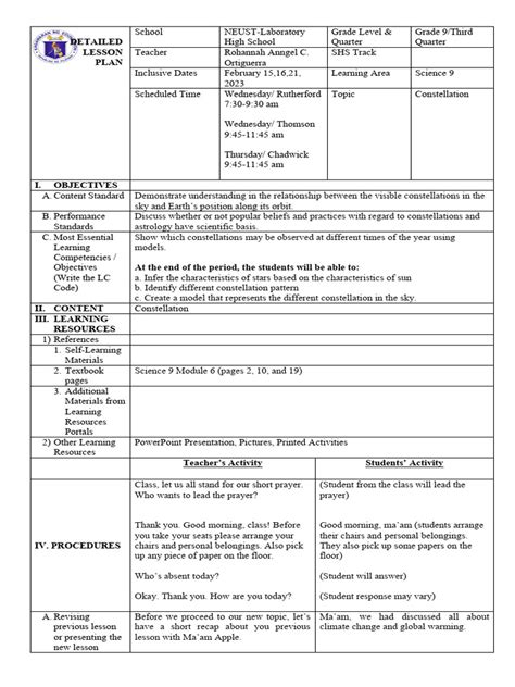 Constellation Lesson Plan 的图像结果