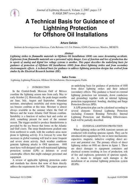 Lightning Protection System Offshore Platform 的图像结果