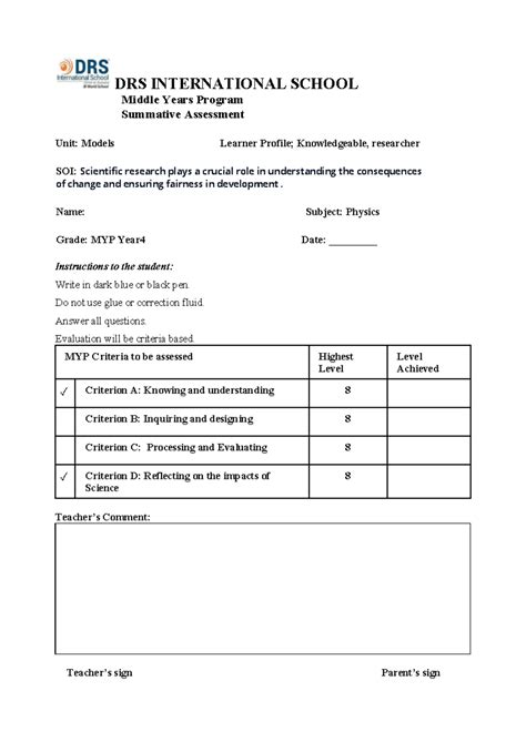 SA Unit 2 radioactivity criterion A and D - DRS INTERNATIONAL SCHOOL ...