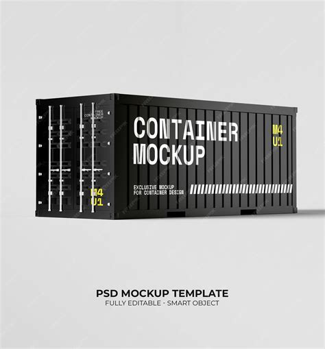 Shipping Container Mockup Psd