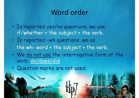 Image result for Reported Questions Ejemplos