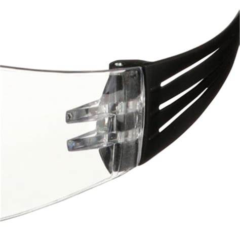 3M™ SecureFit™ 100 Series SF101AF-BLK, Black Temples, Clear Anti-Fog ...