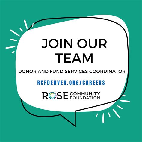 🔔 We're hiring! | Rose Community Foundation