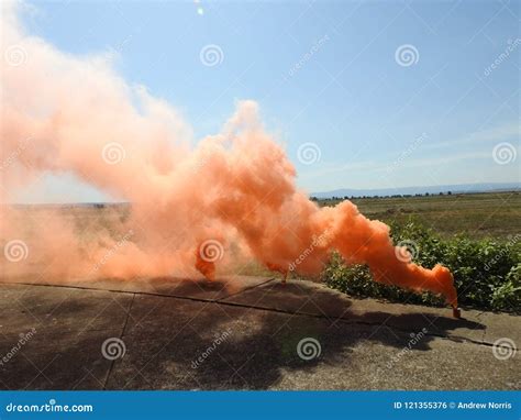Smoke Grenade stock photo. Image of bright, equipment - 121355376