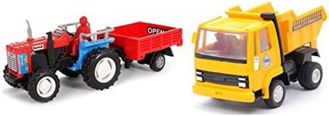 Centy Toys Trolley Tractor (Colors May Vary) & Dumper Truck, Color May ...