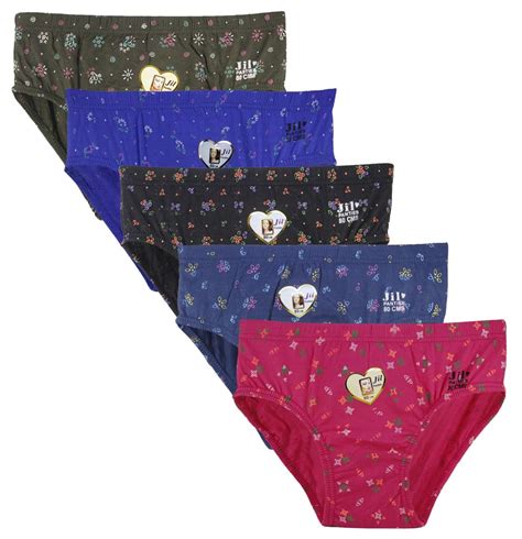 Buy JIL X Women's Cotton Panty Brief/Hipster Combo (Pack of 5) (S ...