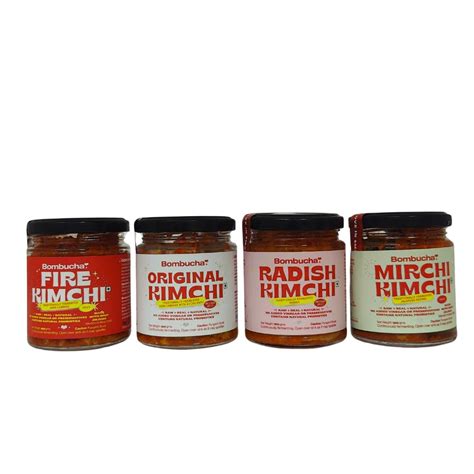 Bombucha Kimchi Combo | Original Kimchi,Radish Kimchi,Mirchi Kimchi ...