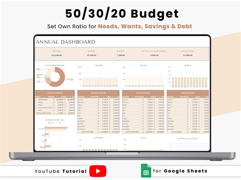 50 30 20 / 70 20 10 Budgeting Sheet