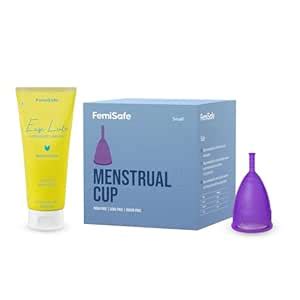 FemiSafe Reusable Period/Menstrual Cup&Water Based Lubricant Combo No ...