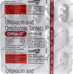 Oflox Oz Strip Of 10 Tablets: Uses, Side Effects, Price & Dosage ...