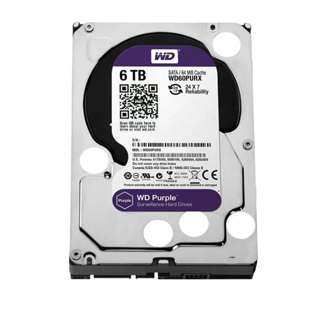 Buy WESTERN DIGITAL 6TB Surveillance Internal HDD | EliteHubs.com