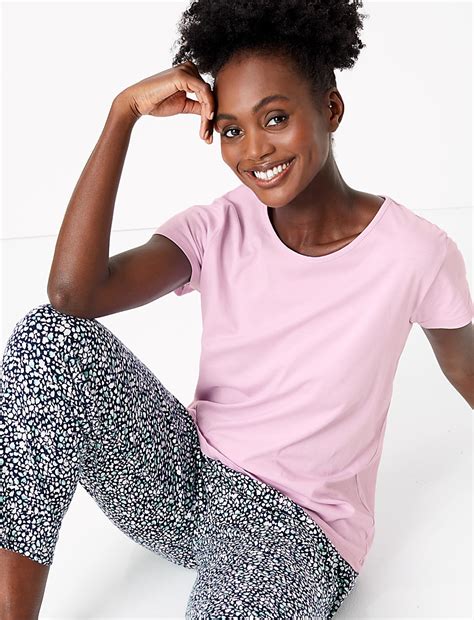 Buy Pure Cotton Floral Print Pyjama Set at Marks & Spencer