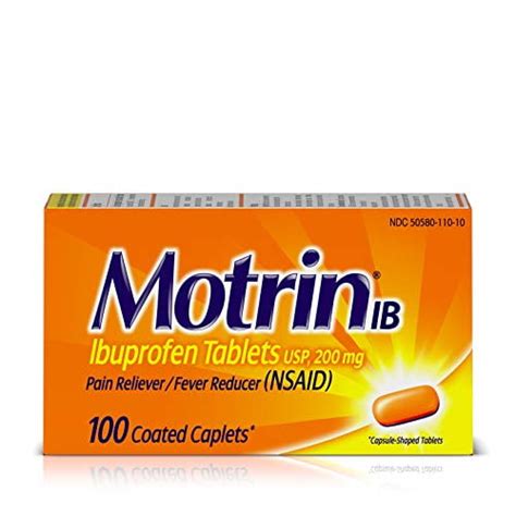 Motrin IB, Ibuprofen 200mg Tablets for Fever, Muscle India | Ubuy