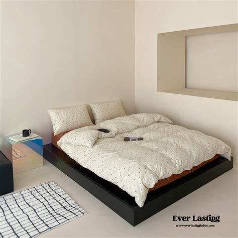 Mini Polka Dot Jersey Knit Bedding Set / Blue + Black | Best Stylish ...