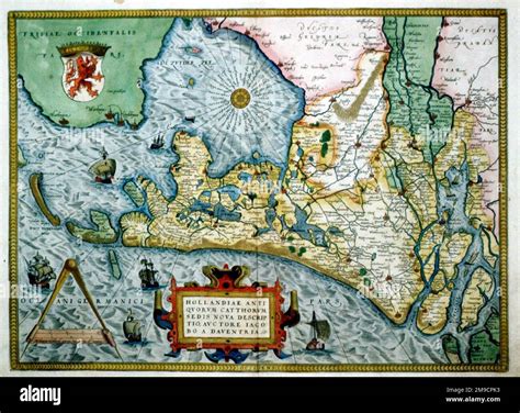 A 16th century map of Somalia by Jan Huyghen
