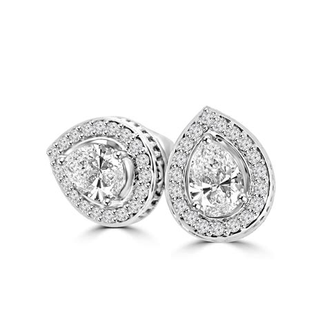 Buy Beado Moissanite Halo Earrings for Women | Cutiefy
