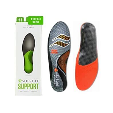 Sof Sole Fit Performance Insole, High Arch, Men's 9-10: Buy Online at ...