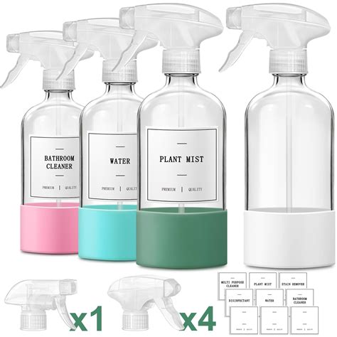 GMISUN Glass Spray Bottles for Cleaning, Spray Bottles for Cleaning ...