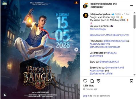 Bhoot Bangla: Akshay Kumar's horror-comedy film gets release date