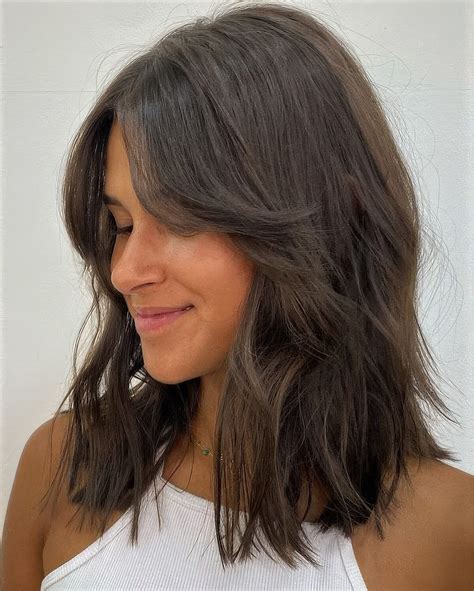 104 Medium Length Hair Ideas With Curtain Bangs - Styleoholic