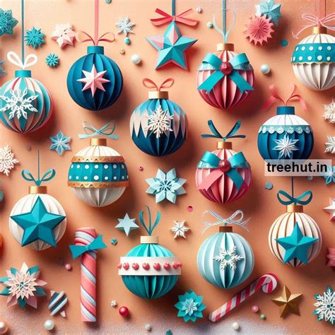 Christmas Baubles Paper Craft Ideas, Christmas Decoration Family ...