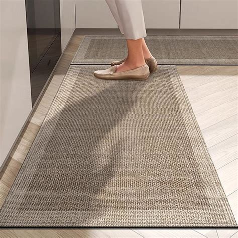 Runner Rugs For Hallway Kitchen Nordic Simple Linen Floor Mat Absorbent ...