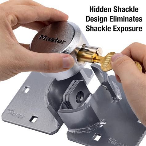 Buy Master Lock Puck Lock, Heavy Duty Hidden Shackle Lock and Hasp ...