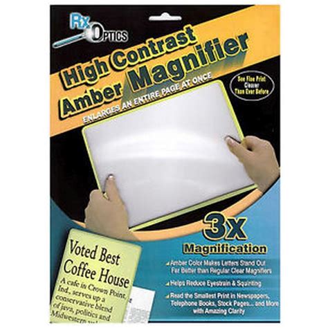 Aadya Crafts Fresnel Lens & Flexible Plastic Large Sheet Magnifier with ...