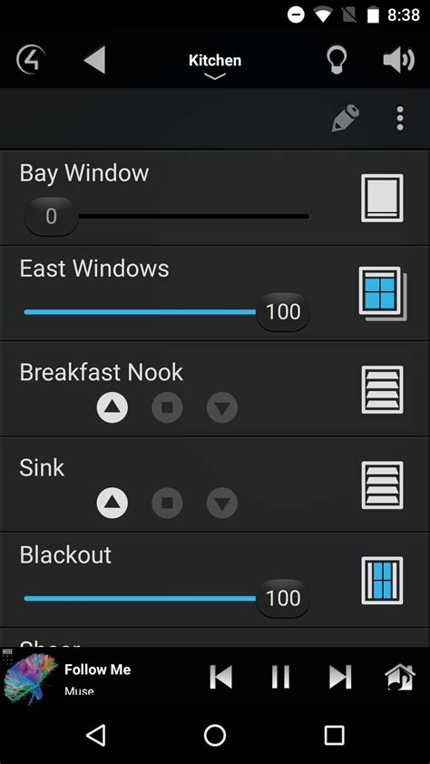 Control4 App 的图像结果