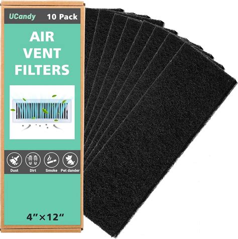 UCandy 4"x12" Activated Carbon Air Vent Filters for Home, Floor Vents ...