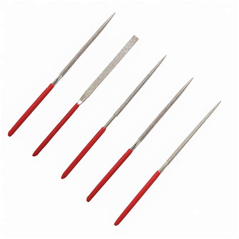 Johnson Tools Mini Diamond Needle File Set (5Pcs,140mm) For Gold ...