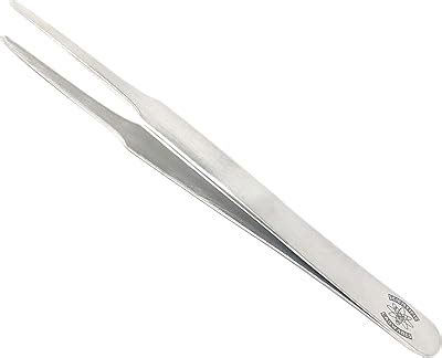 ScientificLabwares Stainless Steel Lab Forceps with Straight Flat Tips ...