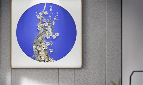 现代简约新中式风景树木装饰画软装设计师壁画客厅挂画餐厅大幅画-单品-美间（软装设计采购助手）