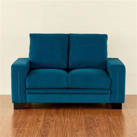 Buy Quebec Velvet 2-Seater Sofa - Teal from Home Centre at just INR 29998.0