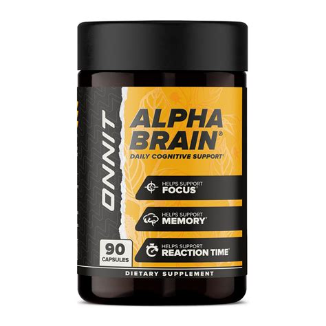 Onnit - Alpha Brain Daily Cognitive Support - 90 Capsules (45 Servings ...