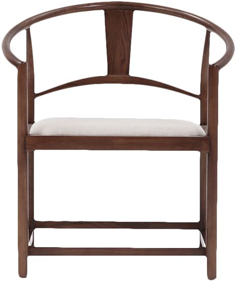 织然新中式茶椅客人椅禅意现代中式实木椅子茶艺椅泡茶椅-单品-美间（软装设计采购助手）