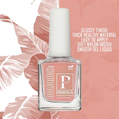 Buy PERPAA Colorich Peach & Shimmer Peach Nail Polish - Pack of 2 Online