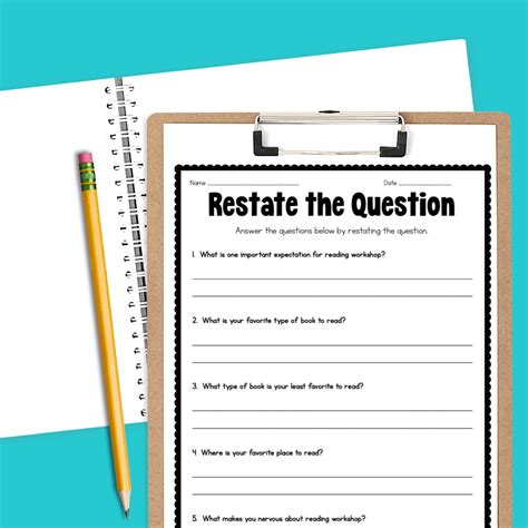 Fourth Grade Flipper: Workshop Wednesday (Restate the Question ...