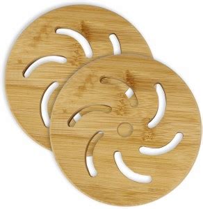 QBLYN Round Wood Coaster - Buy QBLYN Round Wood Coaster Online at Best ...