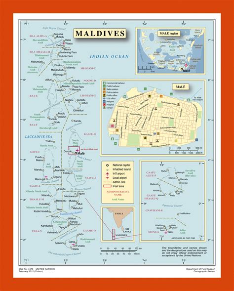 Political and administrative map of Maldives | Maps of Maldives | Maps of Asia | GIF map | Maps ...