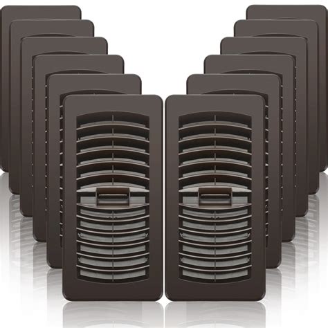 Geelin 12 Count Floor Register 4x10 Inch Plastic Wall Registers Lattice ...