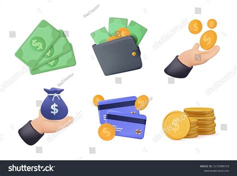 3D Block Money Vector 的图像结果