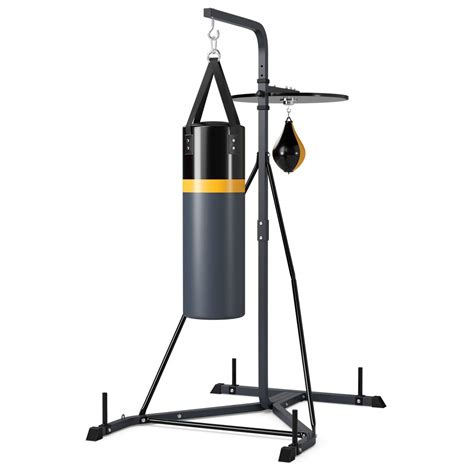 Buy Goplus Punching Bag w/Stand 2 in 1 Hanger Wall Bracket Hanging Boxing Frame with Heavy Bag ...