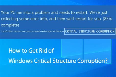 Image result for Stop Code Critical Structure Corruption